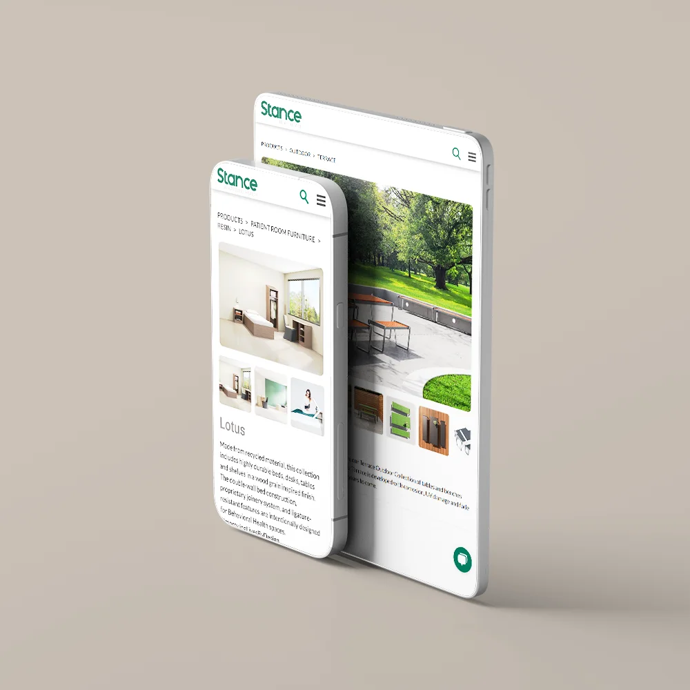 Stance Healthcare on smartphone and tablet